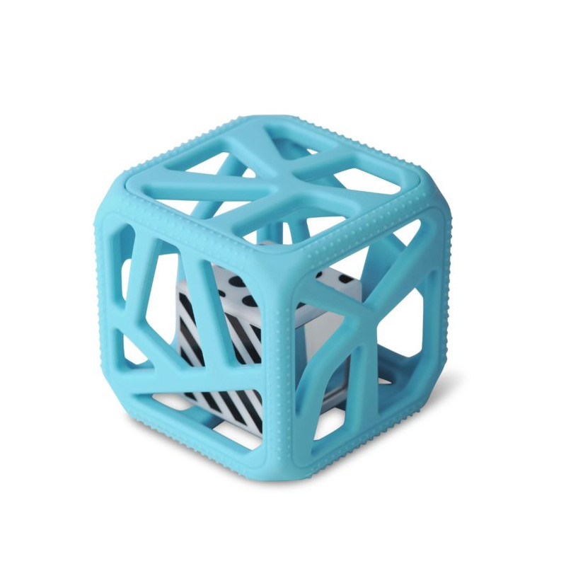 Hochet cube de dentition MALARKEY KIDS Bleu clair