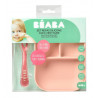 Set repas silicone compartimenté BEABA Pink