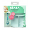 Set repas silicone compartimenté BEABA Blue
