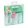 Set repas silicone compartimenté BEABA Blue