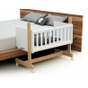 Berceau cododo Nato avec matelas JURABABY Hêtre/Blanc