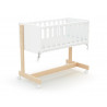 Berceau cododo Nato avec matelas JURABABY Hêtre/Blanc
