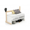 Berceau cododo Nato avec matelas JURABABY Hêtre/Blanc
