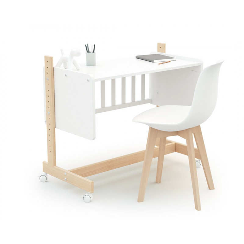 Berceau cododo Nato avec matelas JURABABY Hêtre/Blanc