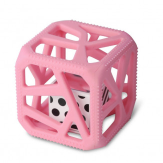 Hochet cube de dentition MALARKEY KIDS Rose