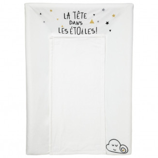 Matelas à langer Luxe + housse & serviette LITTLE BAND Etoiles filantes