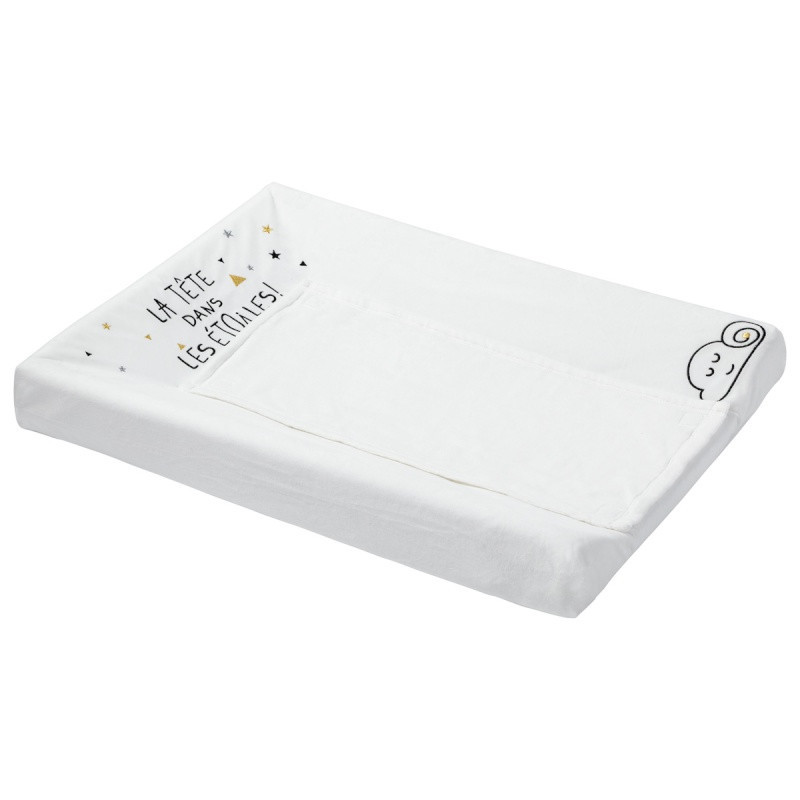 Matelas à langer Luxe + housse & serviette LITTLE BAND Etoiles filantes