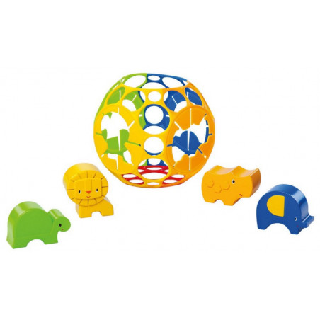 Balles à formes Animaux de la jungle OBALL