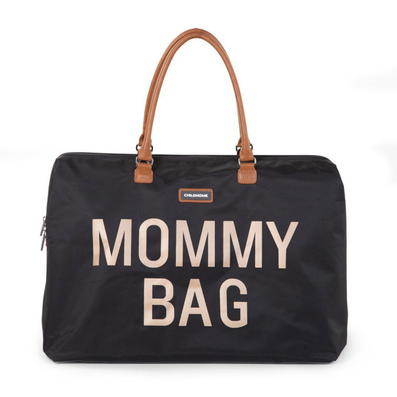 Sac à langer Mommy bag CHILDHOME Black gold