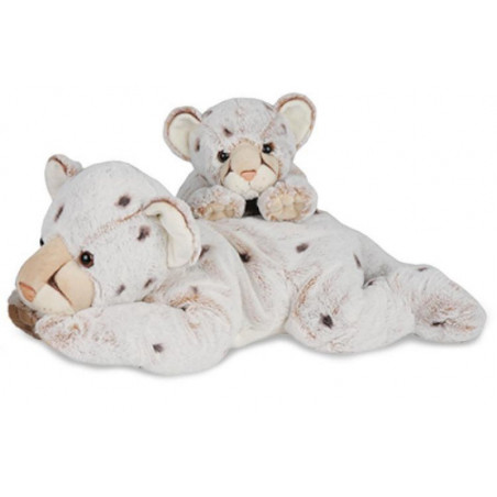 Peluche Léopard des neiges 70 cm HISTOIRE D'OURS