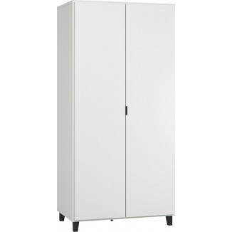 Armoire 2 portes VOX Simple Blanc/noir