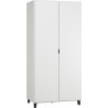 Armoire 2 portes VOX Simple Blanc/noir