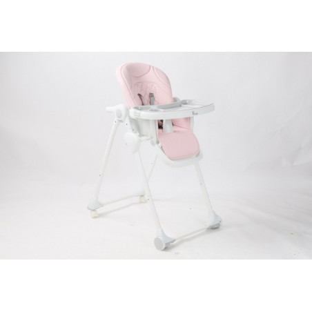 Chaise haute Wheely BO JUNGLE Rose