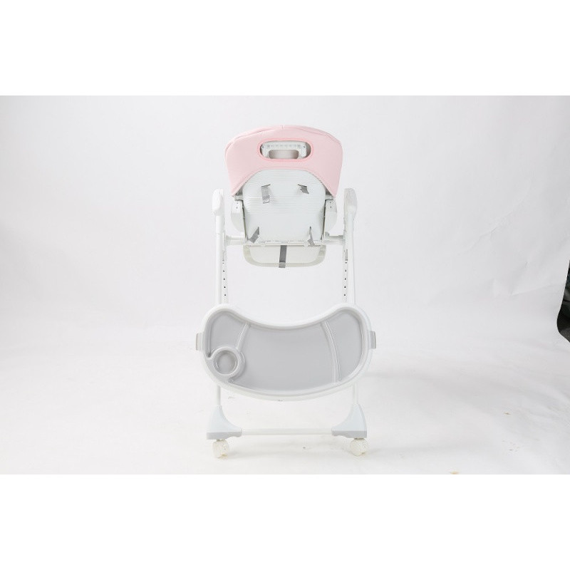 Chaise haute Wheely BO JUNGLE Rose