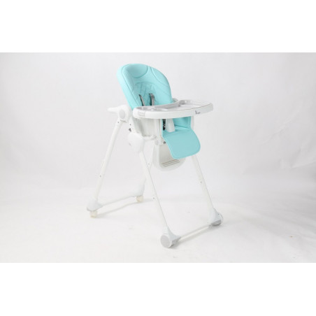 Chaise haute Wheely BO JUNGLE Bleu