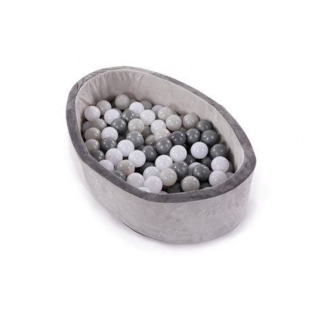 Piscine à balles BO JUNGLE Gris