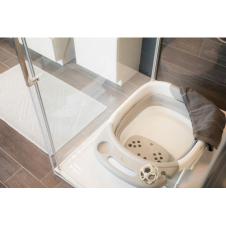 Baignoire de douche pliable BO JUNGLE Gris/blanc