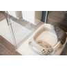 Baignoire de douche pliable BO JUNGLE Gris/blanc