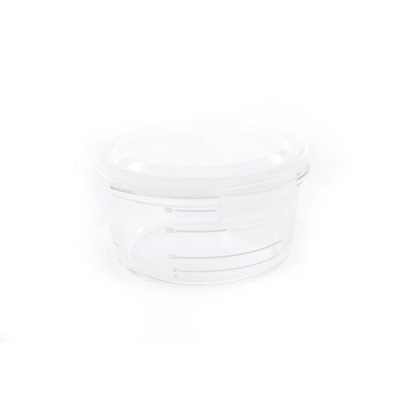 Lot de 3 bols conservation en verre BO JUNGLE Blanc-gris-rose