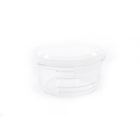 Lot de 3 bols conservation en verre BO JUNGLE Blanc-gris-bleu