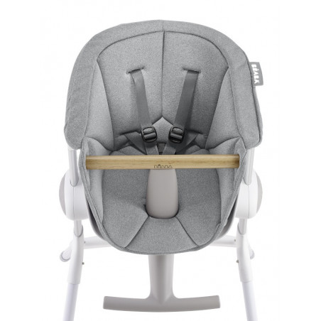 Chaise-haute Up & Down + assise BEABA Grey white