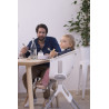 Chaise-haute Up & Down + assise BEABA Grey white