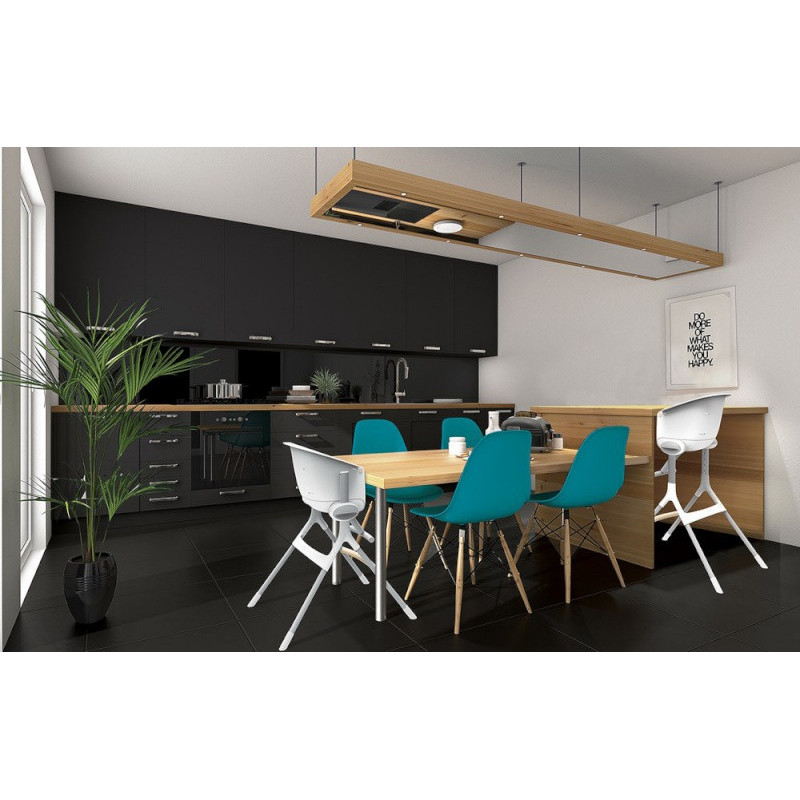 Chaise-haute Up & Down + assise BEABA Grey white