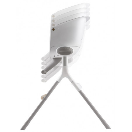 Chaise-haute Up & Down + assise BEABA Grey white