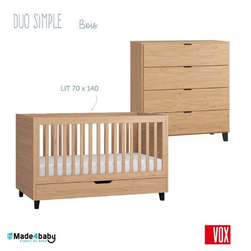 Chambre Duo VOX Simple Bois