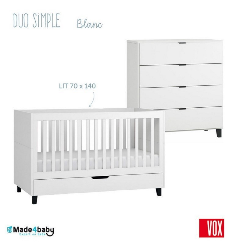 Chambre Duo VOX Simple Blanc