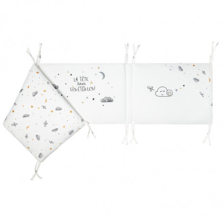 Tour de lit adaptable LITTLE BAND Etoiles filantes