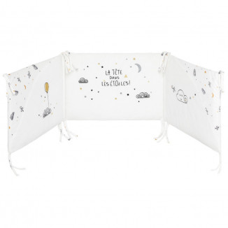 Tour de lit adaptable LITTLE BAND Etoiles filantes