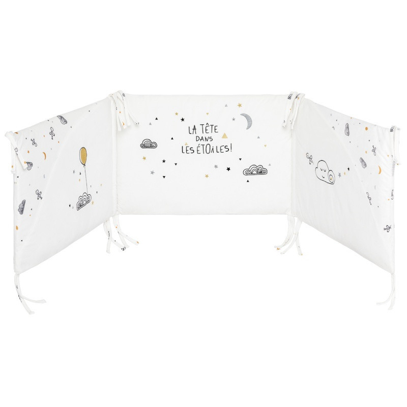 Tour de lit adaptable LITTLE BAND Etoiles filantes