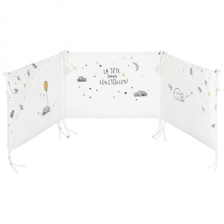 Tour de lit adaptable LITTLE BAND Etoiles filantes