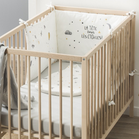 Tour de lit adaptable LITTLE BAND Etoiles filantes