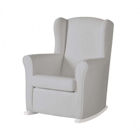 Fauteuil à bascule Nanny MICUNA Similicuir Gris