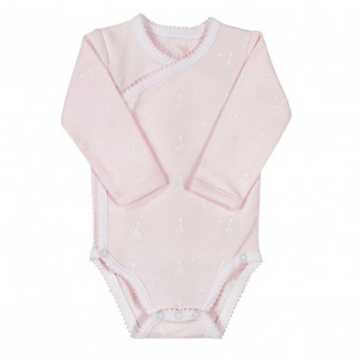 Body croisé 3m Sophie la girafe TROIS KILOS SEPT Rose