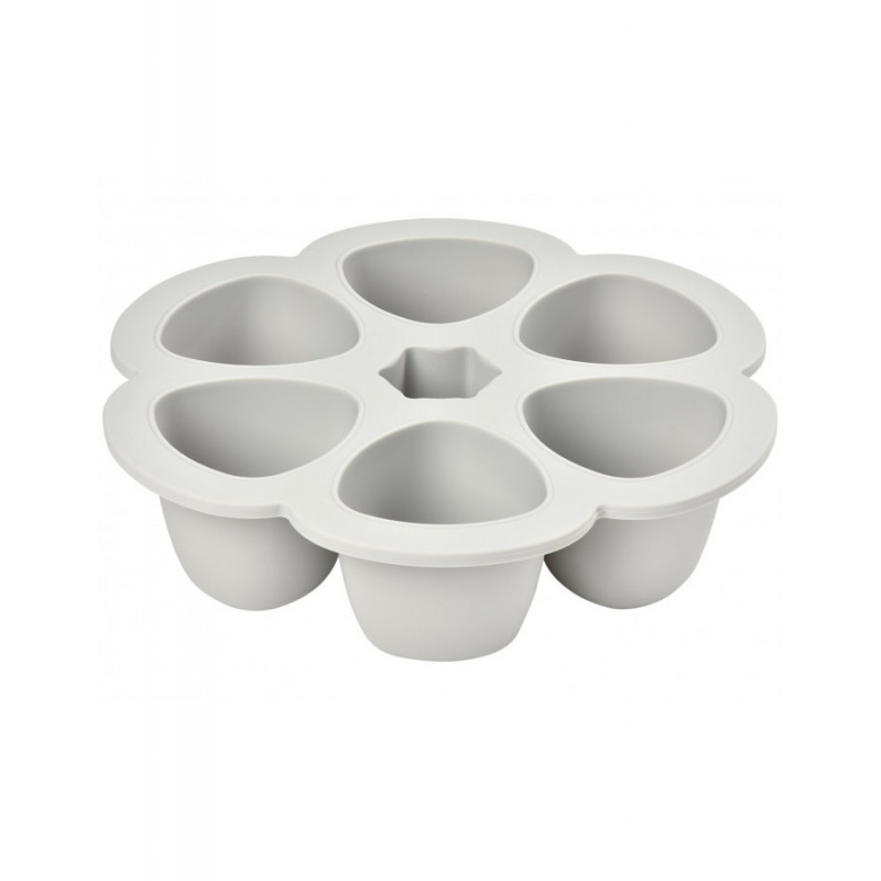 Multiportions silicone 6x90ml BEABA Gris clair