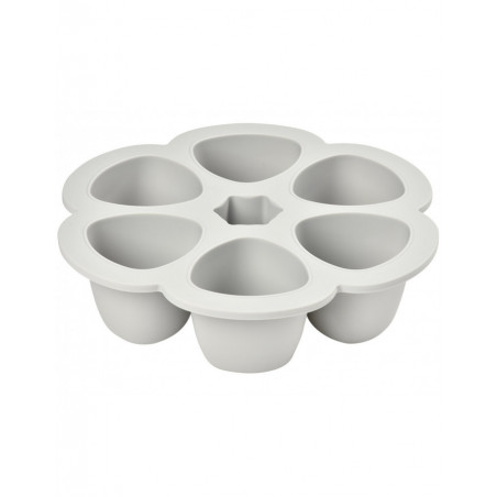 Multiportions silicone 6x90ml BEABA Gris clair