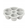 Multiportions silicone 6x90ml BEABA Gris clair