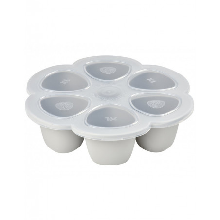 Multiportions silicone 6x90ml BEABA Gris clair
