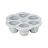 Multiportions silicone 6x90ml BEABA Gris clair
