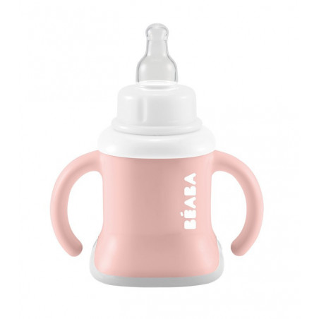 Tasse Evoluclip 3 en 1 BEABA Vieux rose