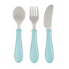 Set de 3 couverts en inox BEABA Vert clair