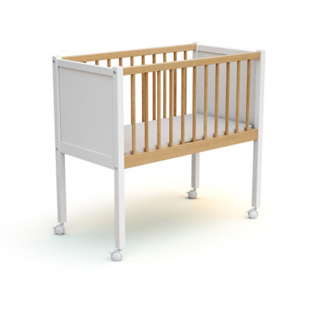 Berceau Confort AT4 Blanc/hêtre vernis