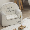Fauteuil déhoussable + coussin LITTLE BAND Etoiles filantes