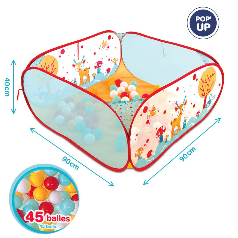 Aire d’éveil pop Up LUDI lapin