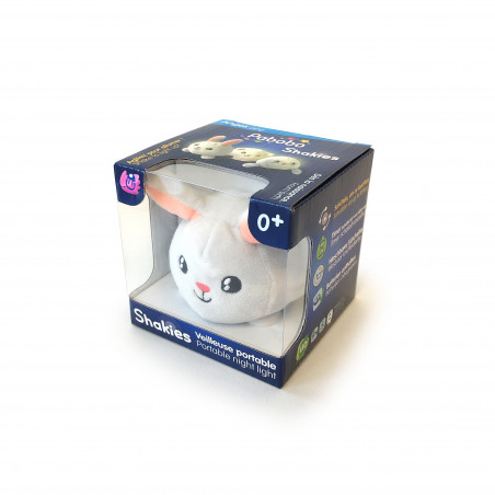 Peluche lumineuse Shakie PABOBO Lapin Blanc