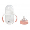 Biberon d'apprentissage 2en1 210 ml BEABA Old pink