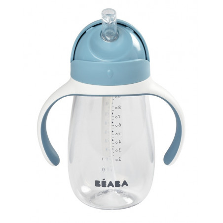 Tasse avec paille 300ml BEABA Windy blue